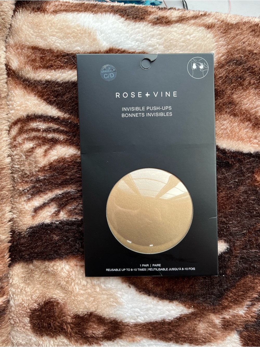 Ardene Rose + Vine Invisible Push-Ups - Nude/Tan